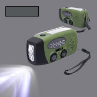 Radio de emergencia meteorológica NOAA de manivela manual alimentación por Energía Solar con 3LED interior 2000mAh Fuente de Alimentación Móvil - details 3