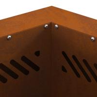 vidaXL Hoguera Sin Humo Hexagonal 38x38x51 cm Acero Resistente a la Intemperie - details 4