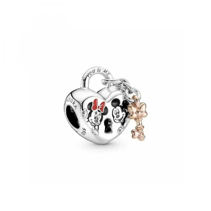 Charm Pandora 780109C01 Candado Mickey y Minnie - 1