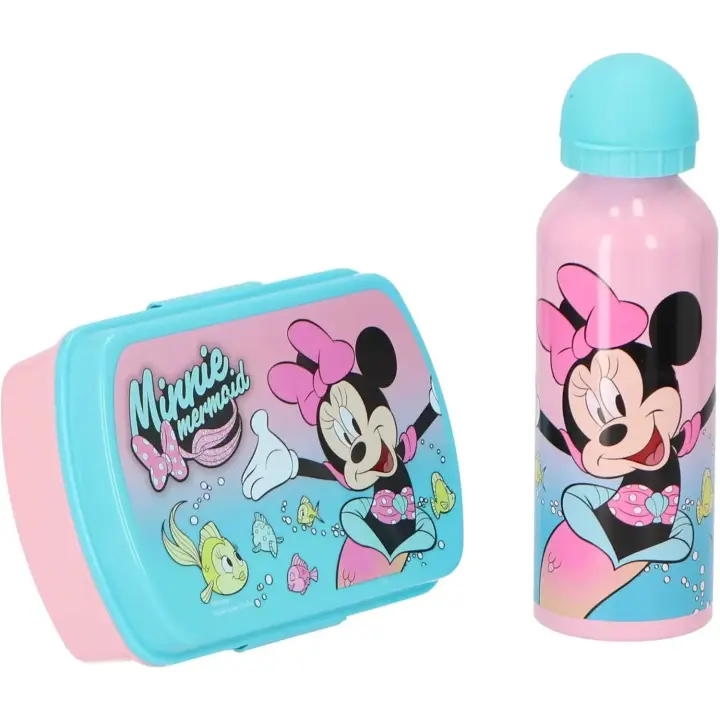 Set de cantimplora aluminio 500ml + Sandwichera Minnie Mouse - Disney - 1