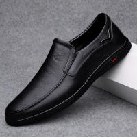 Zapatos De Cuero Genuino Para Hombre CLOHOO Edición Especial Doble Capa Suela De Goma Hechos a Mano Estilo Casual Negocios - details 1