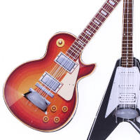 Guitarra Miniatura Electrónica Para Casa De Muñecas Accesorio De Escena Popular Modelo De Simulación En Madera - details 4