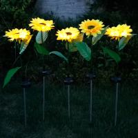 Lámpara Solar De Girasol LED Para Jardín IP65 Impermeable Decoración De Vía Larga Vida Útil Luz De Jardín Para Bodas Y Fiestas - details 2