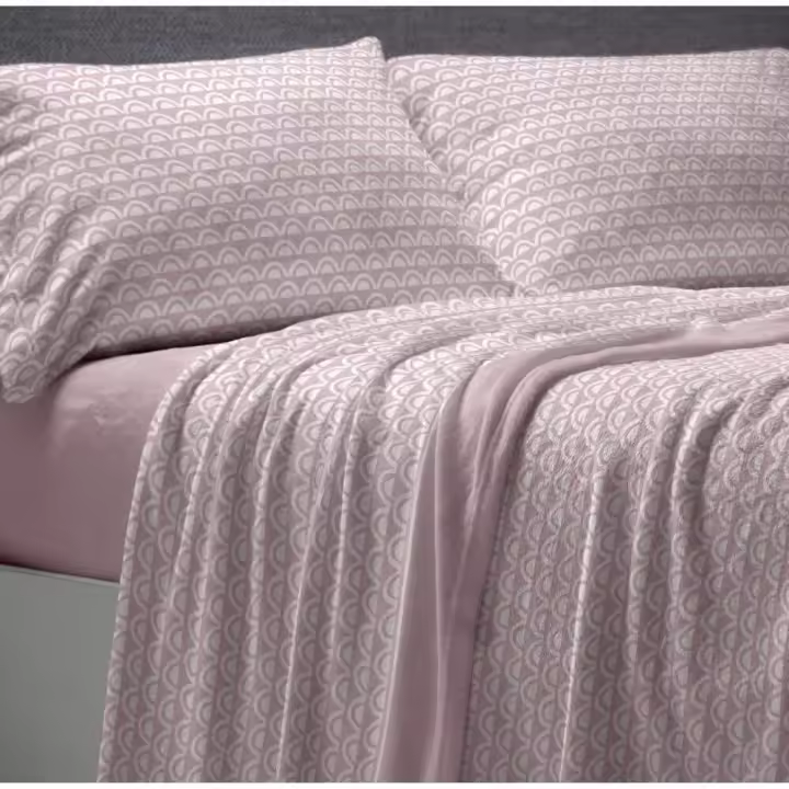 Burrito Blanco Sabana Coralina de Dorvel Diseño 767 para cama de 105 cm - 1