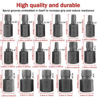Kit De Extraedor De Tornillos Dañados 17Pcs Con Cabeza Hexagonal Herramienta Para Retirar Tornillos Y Ejes Metálicos Uso Doméstico - details 2