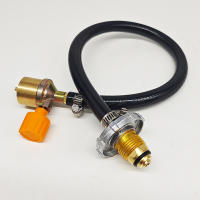 Kit De Inflado De Tanque De Gas Para Camping Adaptador De Recarga Butano Con Válvula De Cilindro Herramienta De Aluminio No Desechable - details 4