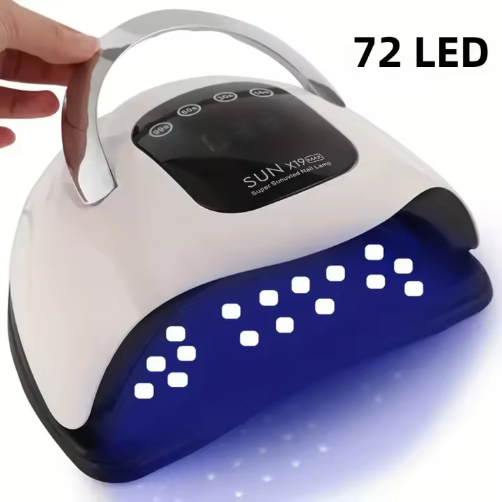 Lámpara LED UV SUNX19Max Para Uñas 72LED Secado Rápido De Gel Para Terapia De Uñas En Salón De Belleza Equipo De Manicura Y Pedicura - 1