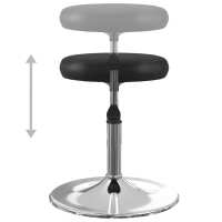 vidaXL Sillas de comedor 2 unidades cuero sintético negro - details 5