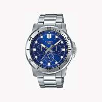 Reloj cronógrafo analógico hombre Casio MTP-VD300D-2E 45mm correa de acero - details 0