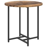 Mesa auxiliar de 2 piezas de madera antigua, madera de ingeniería y metal - details 3