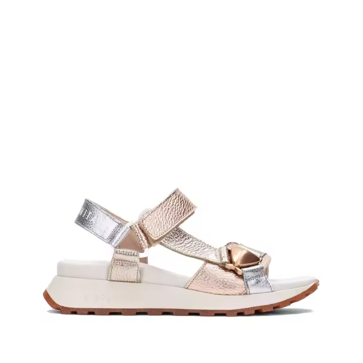 HISPANITAS  SANDALIA PIEL SILVER CAVA - 1