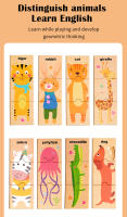 Juego De Memoria Con Patrones Animales En Madera Juguete Educativo Montessori Para Niños Regalos De Halloween Y Navidad - details 1