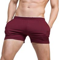 Shorts De Correr Para Hombre Active Algodón Entrenamiento En El Gimnasio Dormir Con Bolsillo Cintura Elástica Casual Pijama Jogger Uso Doméstico - details 7