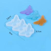 Molde De Silicona Reutilizable Para Joyería 1PC Molde De Mariposa Para Colgantes Aretes Y Llaveros Epoxy Resina Herramientas DIY Formas Redondas Y Ovaladas - details 7