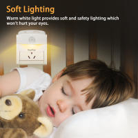 Lámpara Nocturna LED Con Sensor De Movimiento PIR Enchufe Europeo Y Estadounidense 110V 220V Baterías AAA Para Dormitorio Baño Pasillo Armario - details 4