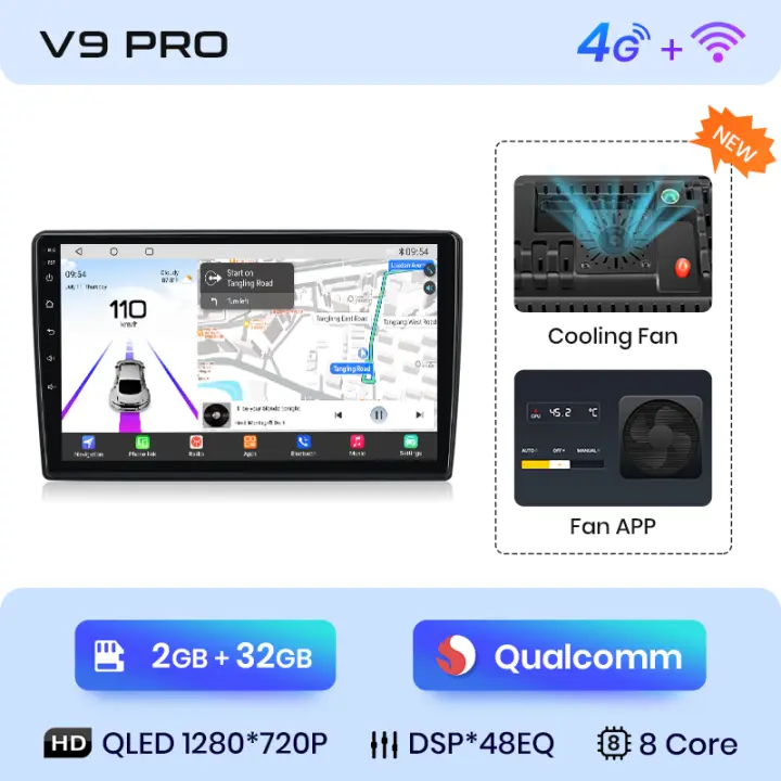 Junsun Android 13 Radio para Peugeot 308 308S 2013 2014 2015 2016 2017 de Coche con Chip Qualcomm de 8 Núcleos CarPlay Inalámbrico Autorradio Estéreo Pantalla HD Multimedia - 1