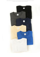 Camiseta De Algodón Puro De Manga Larga 260g Para Hombre Estilo Casual Cuello En V Solido Para Otoño E Invierno Top Suelto Para Pareja - details 9