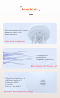 Lámpara De Mesa Recargable LED En Forma De Medusa Con Luz Nocturna RGB Gradiente Control Por Voz Para El Hogar Y Decoración - details 8