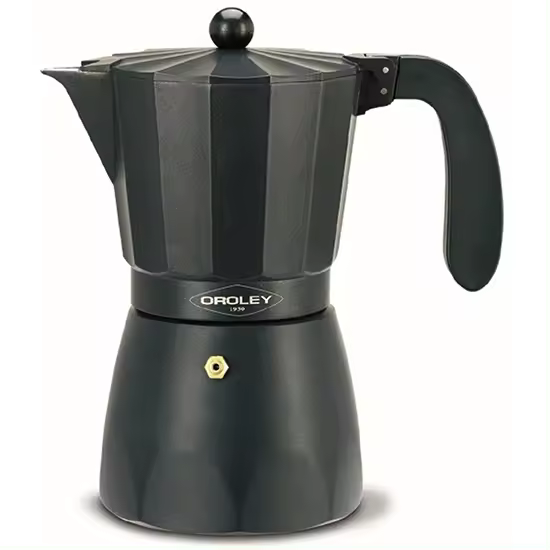 Cafetera Italiana Oroley Touareg de Aluminio Resistente para 6 Tazas - 1