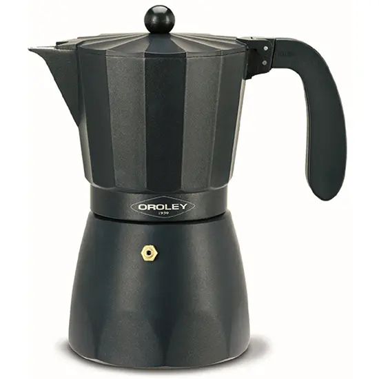 Cafetera Italiana Oroley Touareg de Aluminio Resistente para 6 Tazas - 1