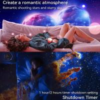 Proyector De Luz Nocturna Galaxia Dinámica Meteor 13 En 1 4K HD RGB Para Decoración De Habitación Regalo Para Niños Botón Rotatorio Espacial Para Navidad - details 9