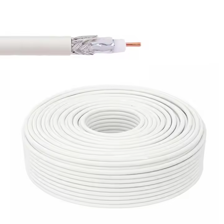 Cable coaxial para antena de tv y parabólica. Camisa de aluminio  5-20m. Longitud a elegir - 1