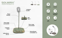 Base de Carga Rápida Inalámbrica 15W 3 en 1 con Luz para Smartphone, Auriculares y Smartwatch - details 0