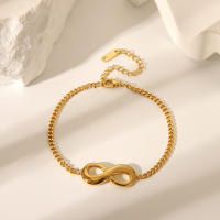 Encanto Collar de 8 caracteres con amor ilimitado pulsera pendientes para mujeres amor infinito Simple conjunto de joyería significativa regalos , estilo fresco de acero de titanio para mujer, conjunto de accesorios simples y versátil, superventas - details 1