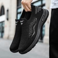 Zapatos Casuales Para Hombre Transpirables Zapatillas De Correr Y Caminar Ligeros Slip on Para Pareja Talla 44 Material Superior De Malla - details 13