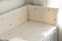 LALA - Bisel de cuna colchón estilo Korean, Cuna de Algodón, cuna para niños, colchón antichoque, protector de cuna extraible y lavable, - details 8