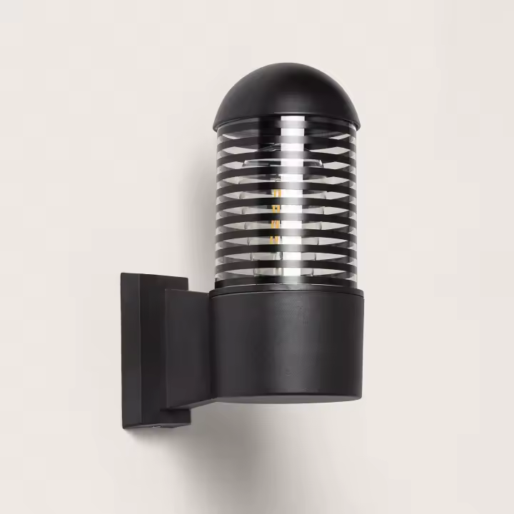 Ledkia Lámpara de Pared Exterior Aluminio Malmo Negro - 1