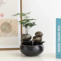 Estanque De Loto Creativo Tanque De Agua Fuente Humidificador De Espuma Para Sala De Estar Decoración De Escritorio De Oficina - details 2