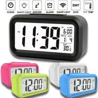 Reloj De Alarma Digital LCD Con Calendario Y Termómetro - details 0