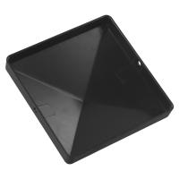 Copa De Poste De Valla Negra ABS 4x4 Pulgadas Para Proteger Vallas De Madera Al Aire Libre Jardín Adornos Accesorios De Jardín - details 6