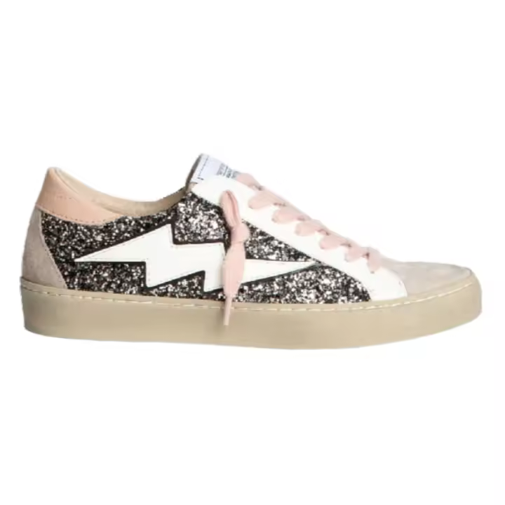 Corina zapatilla deportiva de moda con brillantes para mujer M5041 color negro - 1