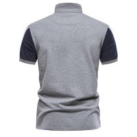 2024 Primavera y novedad de verano estilo POLO con cuello solapa color de moda simple a juego casual camiseta de manga corta para hombres - details 4