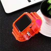 Carcasa Transparente + Correa Para Apple Watch Series 9 8 7 6 SE 5 Compatible Con Iwatch 3 Correa De Plástico 38mm 40mm 42mm 44mm 45mm 49mm - details 21
