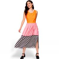 Vestido Estrella Gloria de Smile, tirantes, botones laterales, lazada, corte flojo, 100% viscosa. Colección solidaria. - details 0