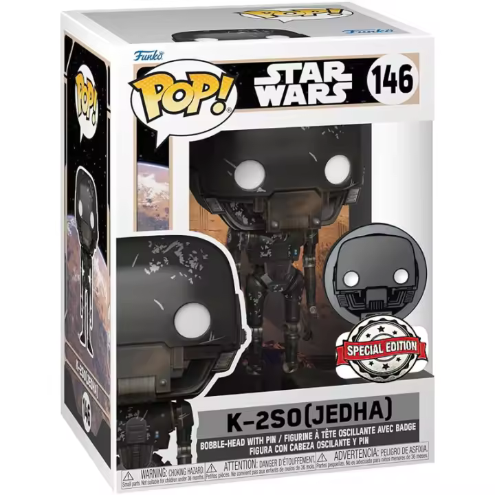 FUNKO POP - Star Wars 146 - K 2S0 -JEDA - Figura de Vinilo Coleccionable - Idea de Regalo- Mercancia Oficial - Juguetes para Niños y Adultos - Movies Fans - Muñeco para Coleccionistas - 1