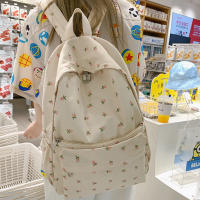 Mochila De Moda Yogodlns Para Mujer Floral Impermeable De Nylon Gran Capacidad Estudiante Escuela Viaje Para Adolescentes - details 5