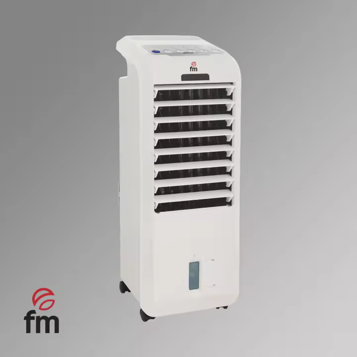 Fm - Climatizador evaporativo CL-220 con función 3 en 1 (ventilador, humidificador y enfriador), depósito 4 L, caudal 300 m³/h, beige, para hogar medio - 1