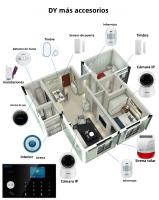 Seguridad Doméstica WIFI Sin Cable Con Detector De Movimiento Y Alarmas De Intrusión Compatible Con Tuya/Smart Life/Alexa Y Google - details 6