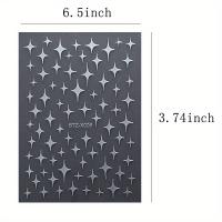 Pegatinas De Uñas 3D Metálicas Plateadas Y Doradas Estrella Disipada Adornos Para Manicura Arte De Uñas Decoración Y2K Tiras De Uñas Encanto - details 7