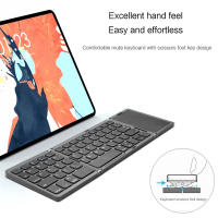 Teclado Bluetooth Inalámbrico Portátil Mini Plegable 64 Teclas Con Touchpad Para IOS Android iPad Tablet PC Teclado De Toque Fácil De Transportar - details 2