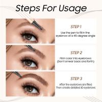 Lápiz de Cejas Microblading Impermeable 3D 2024 con 4 Puntas - details 2