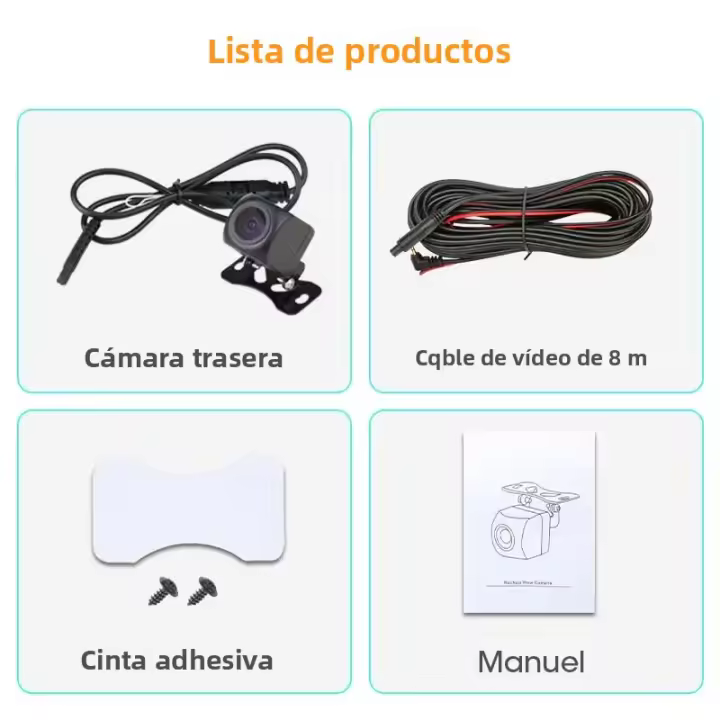 Cámara De Visión Trasera Develuck 1080P Con Lente Fisheye Para DVR Y Dash Cam Visión Nocturna Cámara De Retroceso 4 Pin Control AHD NTSC PAL TVI CVI - 1
