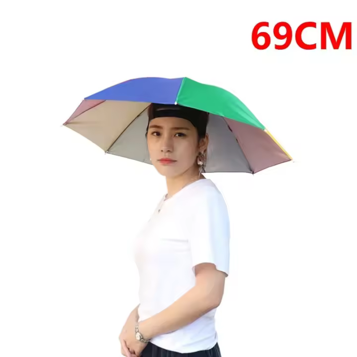 Sombrero Plegable Para Hombre Y Mujer Protección Solar Y Pesca Capa Doble Headwear Para Camping Y Playa - 1