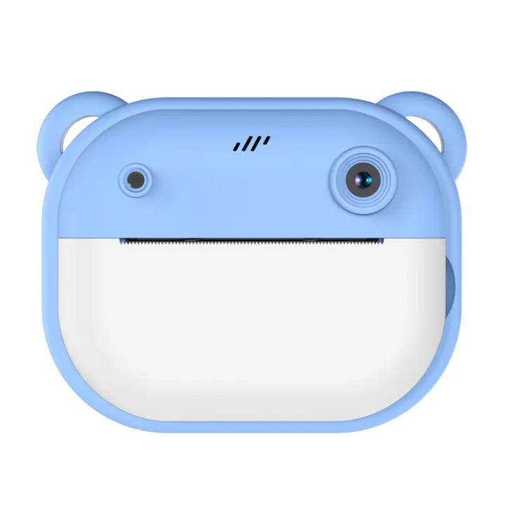 SEATURTLEHOME Cámara infantil de dibujos animados con doble disparo y disparo único para niños - Papel térmico incluido, estabilización de imagen - Cámaras instantáneas - 1