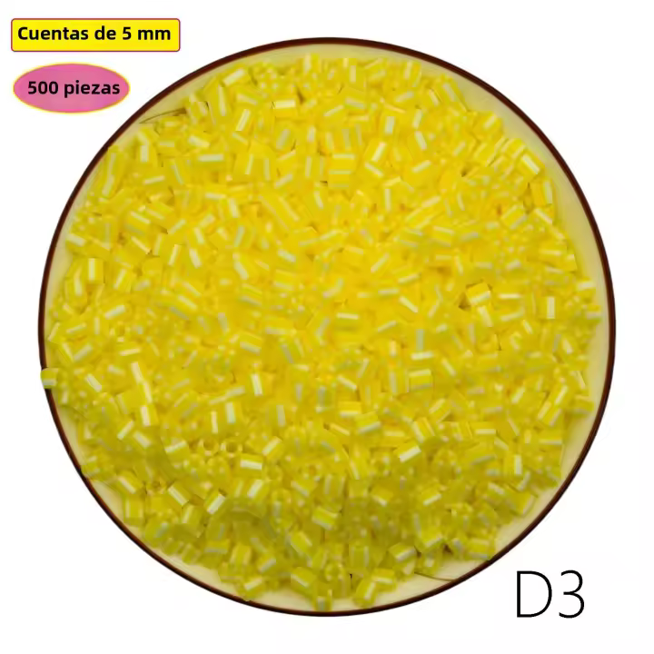 Perler Fuse Bolas De 5.0mm DIY Juguetes De Artesanía Rompecabezas Tangram Jigsaw Beadbond Hama Pixel Puzzle Pegboard Educativo Para Niños Regalo - 1
