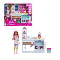 Barbie y su Pastelería Muñeca pelo fantasía con tienda, juego de plastilina y accesorios de juguete, regalo para niñas y niños +3 años (Mattel HGB73) - details 0